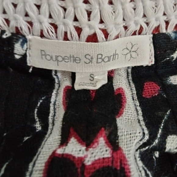 Poupette St. Barth Mini Sasha Dress Black Floral Small - Picture 8 of 8